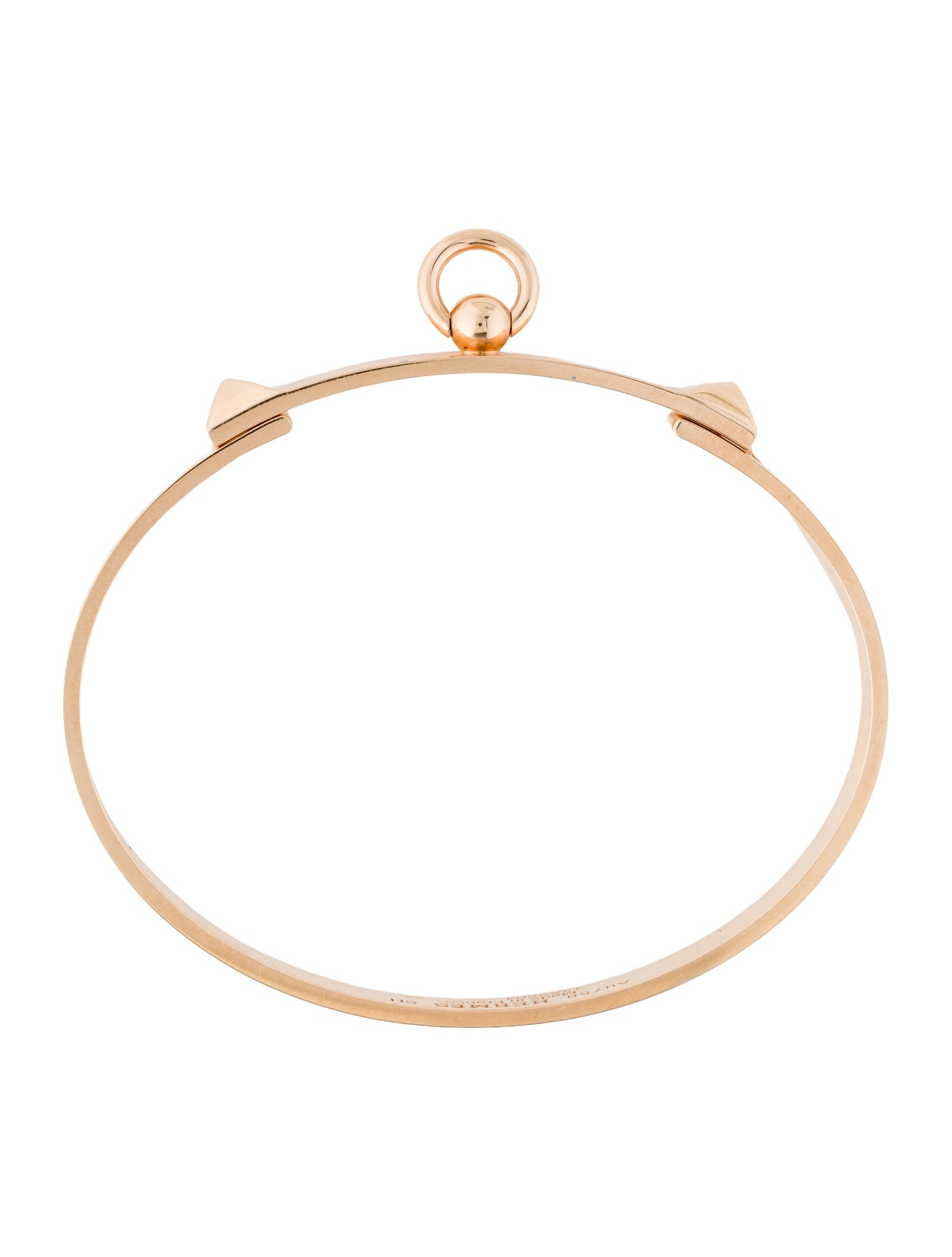 Hermès 18K Collier de Chien Bracelet, Small Model