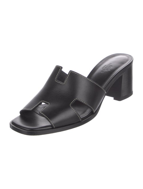 Hermès Helia 60 Leather Slides