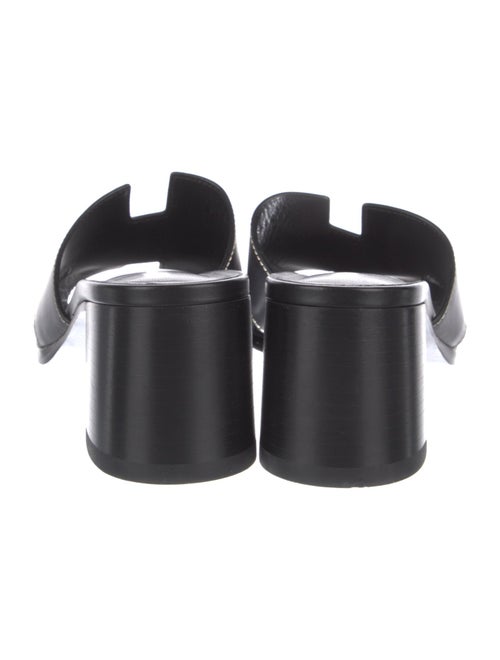 Hermès Helia 60 Leather Slides