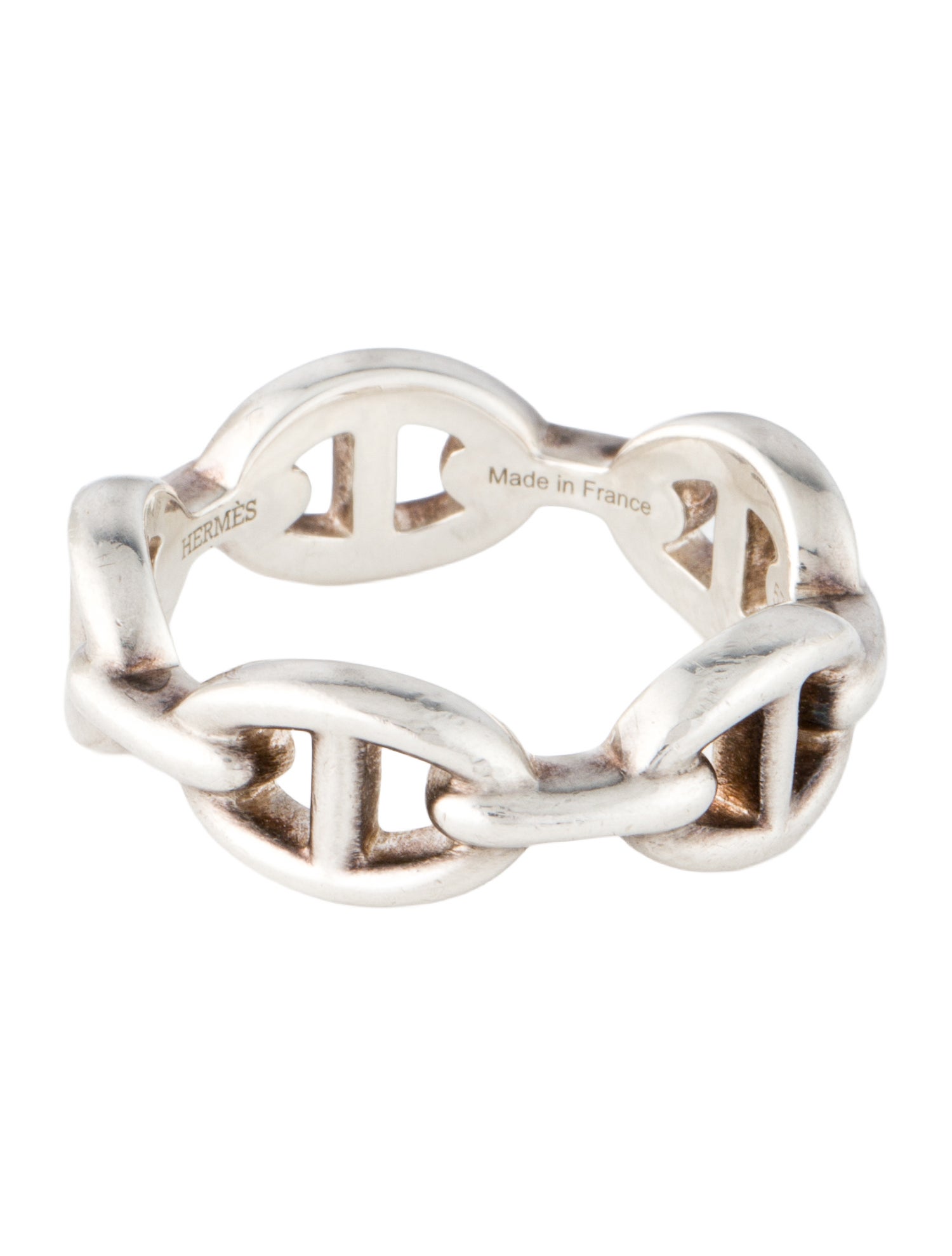 Hermès Chaîne d'Ancre Enchainee Ring, Small Model