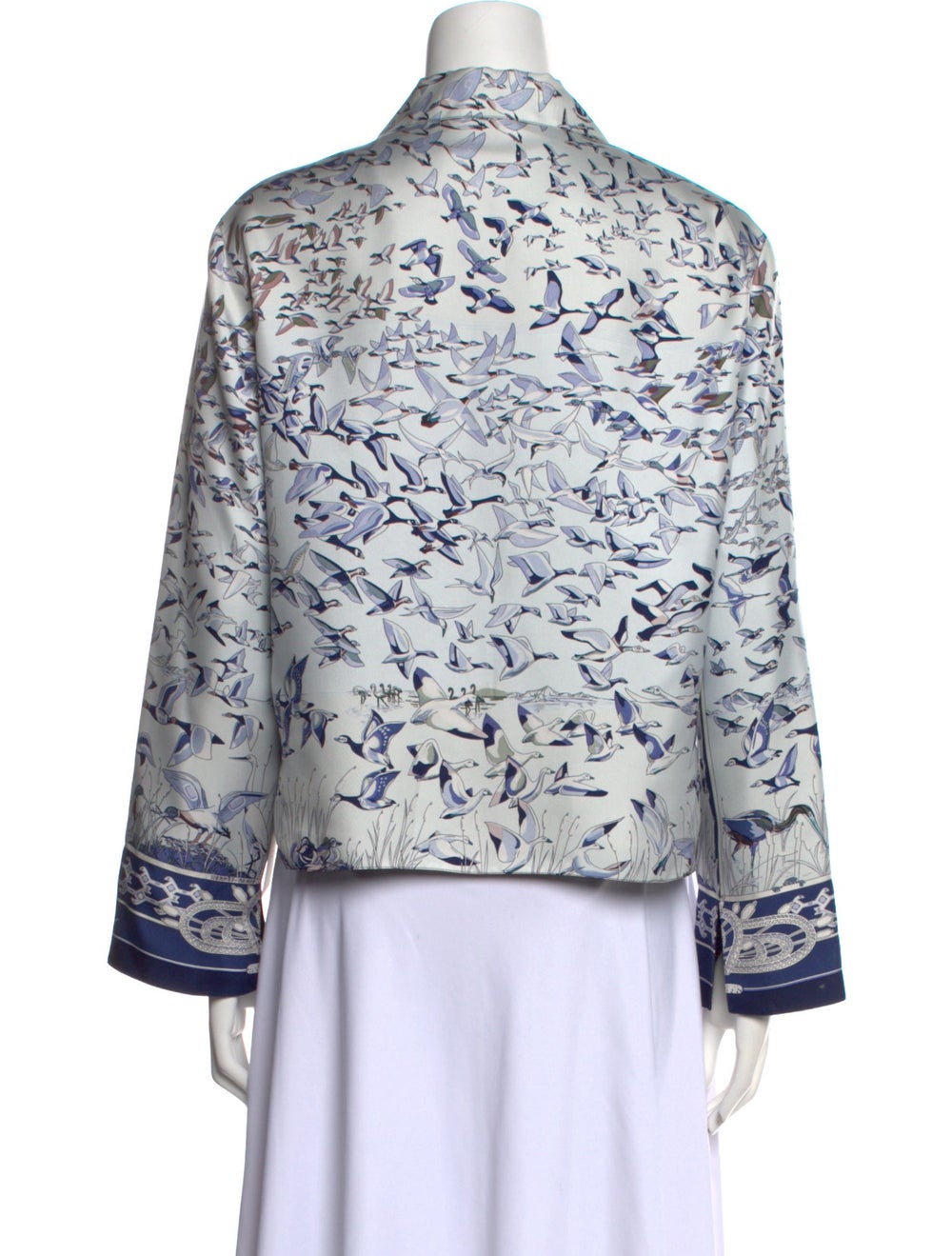 Hermès Libre Comme L'Air Button-Up Top Vintage Bl… - image 3