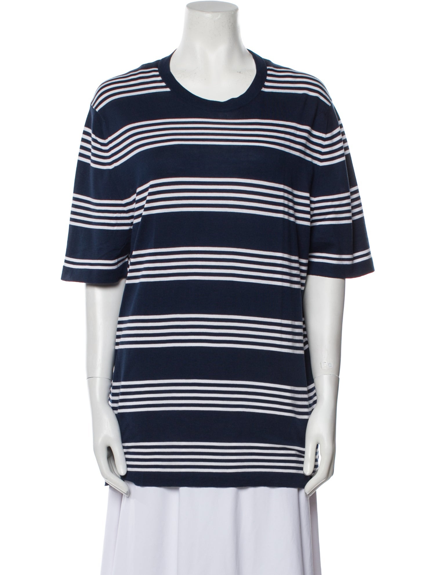 Hermès Silk Striped T-Shirt