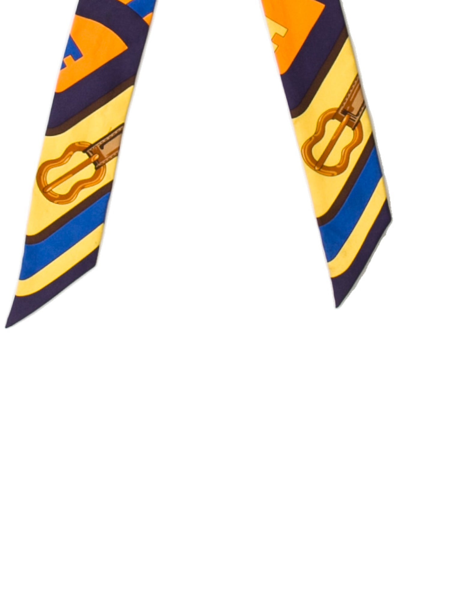 Hermès Coaching Silk Twilly Scarf