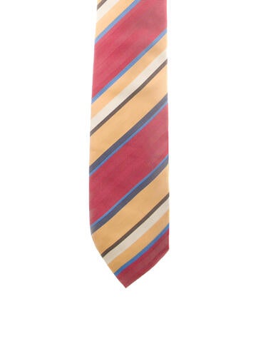 Hermès Ties Striped Silk Tie