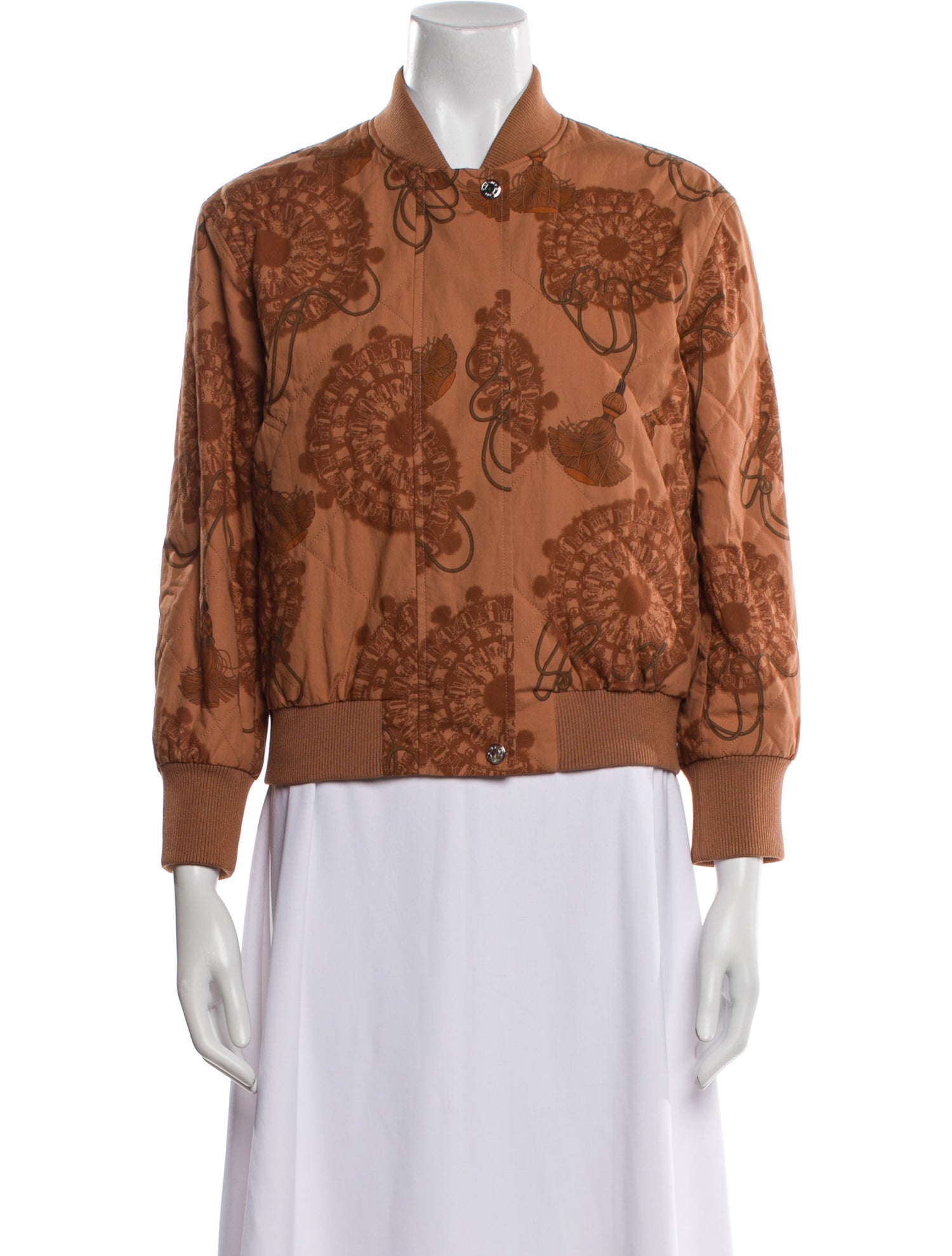 Hermès 2022 Reversible Cliquetis Aquarelle Bomber Jacket