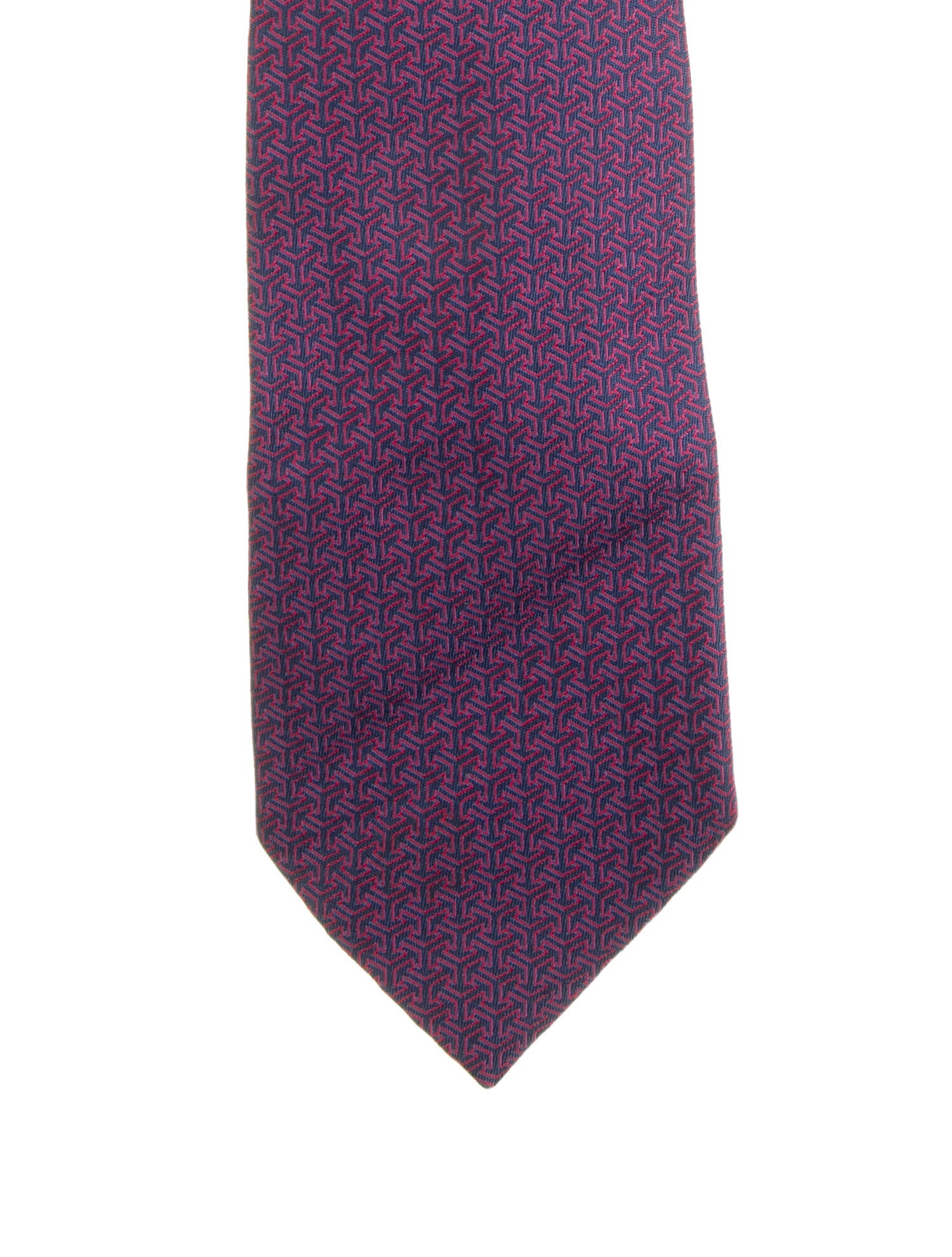 Hermès Patterned Silk Tie