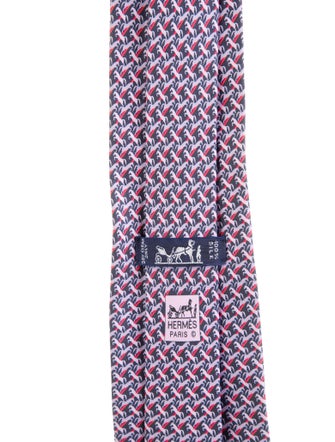 Hermès Silk Patterned Tie