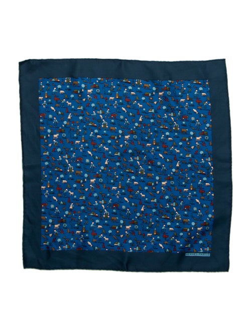 Hermès Farmer Silk Pocket Square