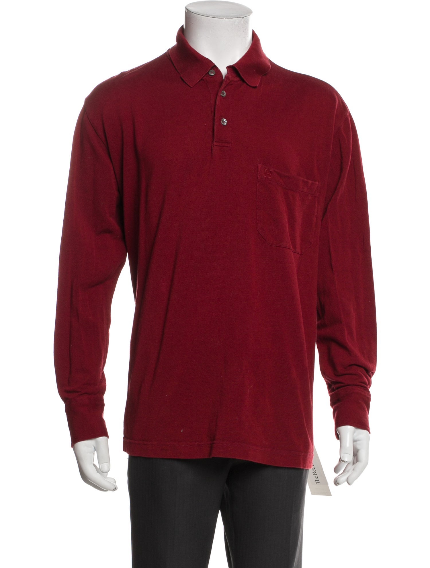 Hermès Collar Long Sleeve Polo Shirt