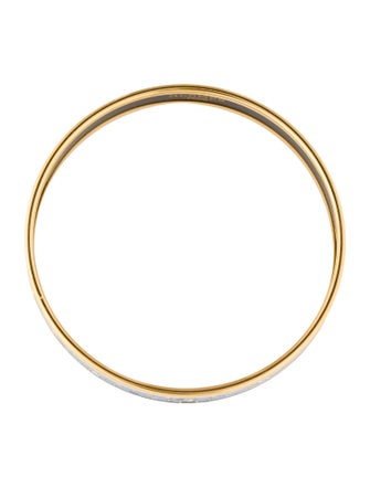 Hermès Narrow Enamel Bangle Bracelet