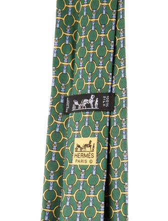 Hermès Silk Printed Tie