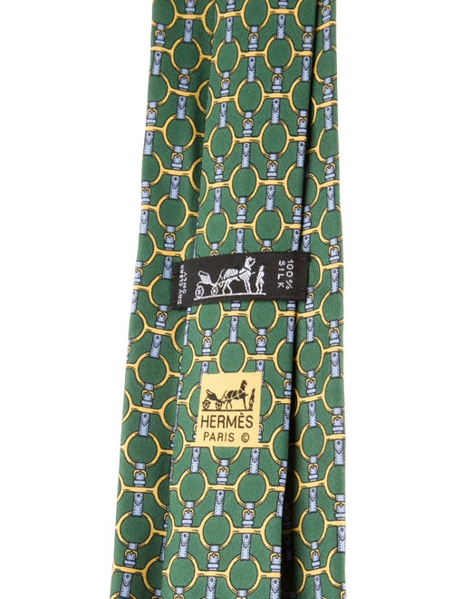 Hermès Silk Printed Tie
