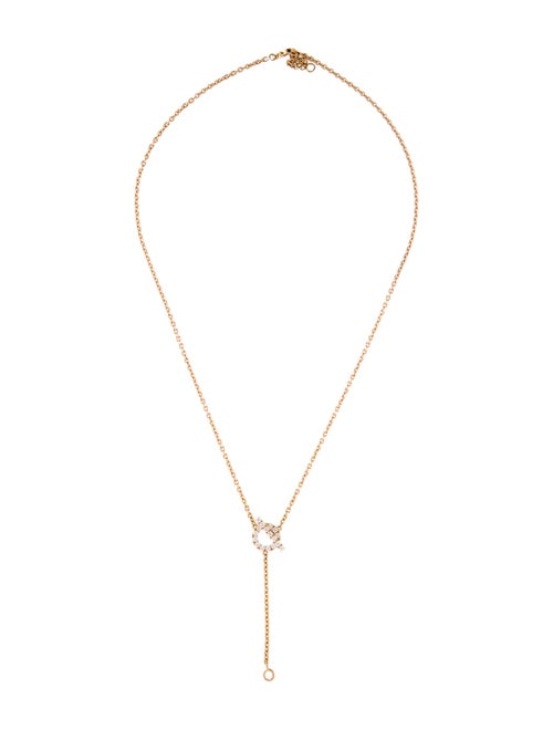 Hermès 18K Diamond Finesse Lariat Necklace