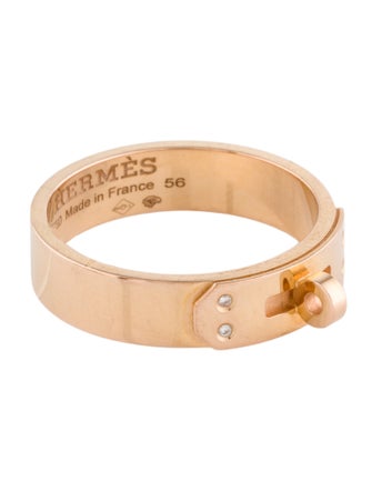 Hermès 18K Diamond Kelly Ring, Small Model