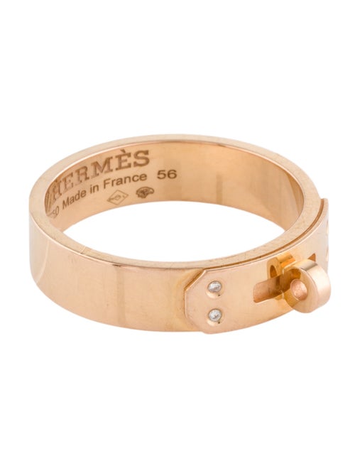 Hermès 18K Diamond Kelly Ring, Small Model