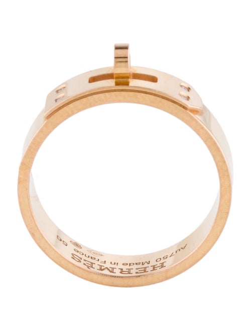Hermès 18K Diamond Kelly Ring, Small Model