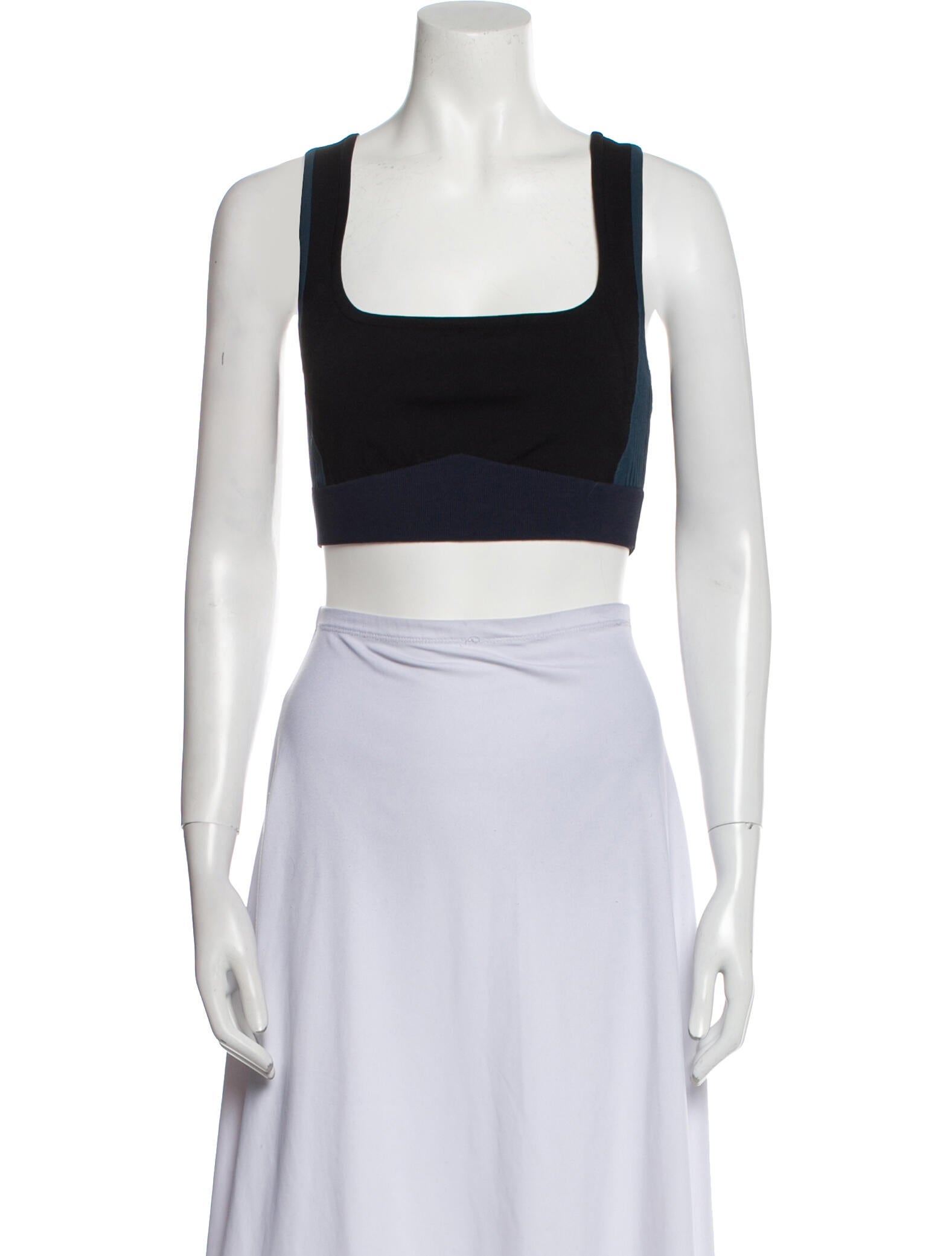 Hermès Square Neckline Sleeveless Crop Top