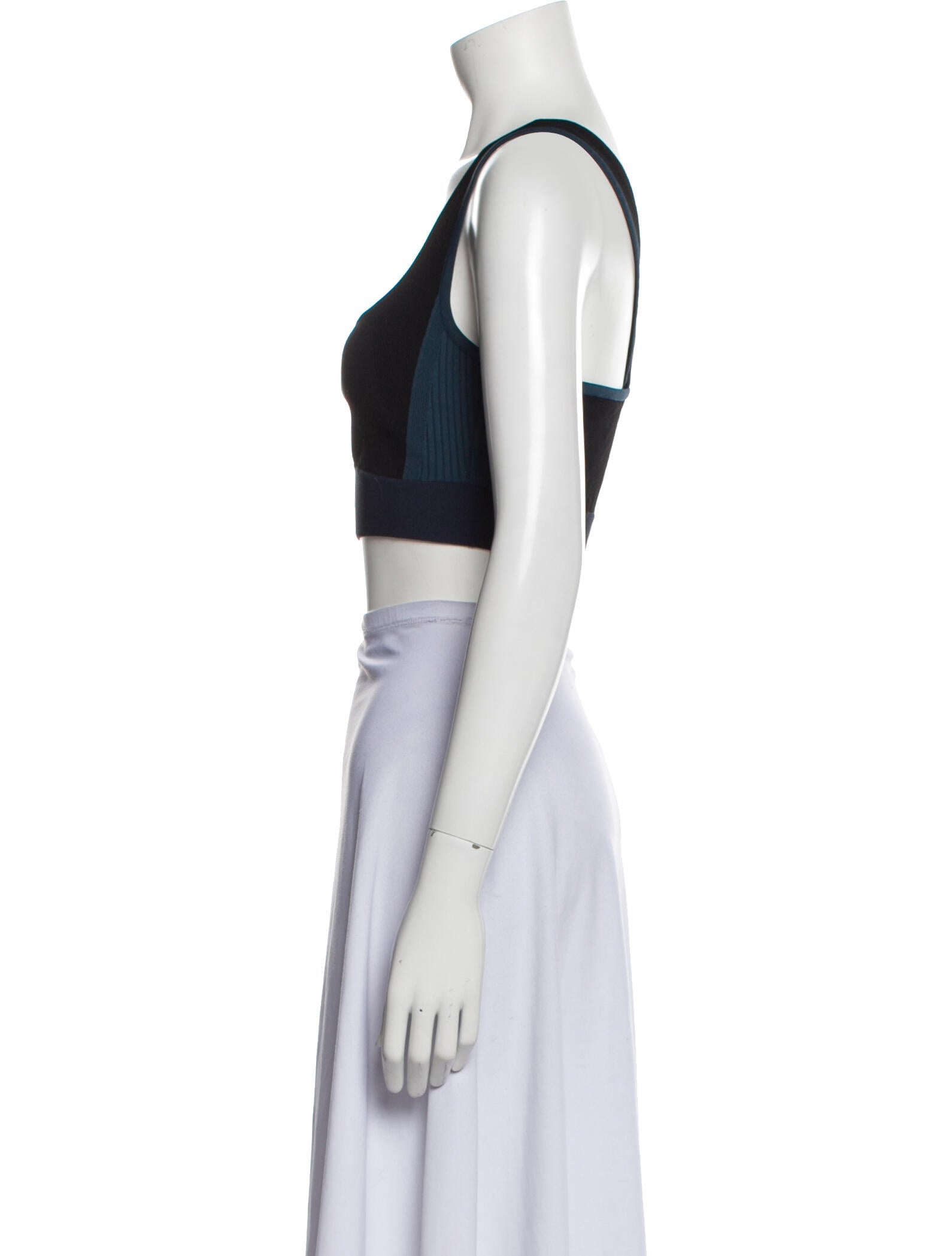 Hermès Square Neckline Sleeveless Crop Top