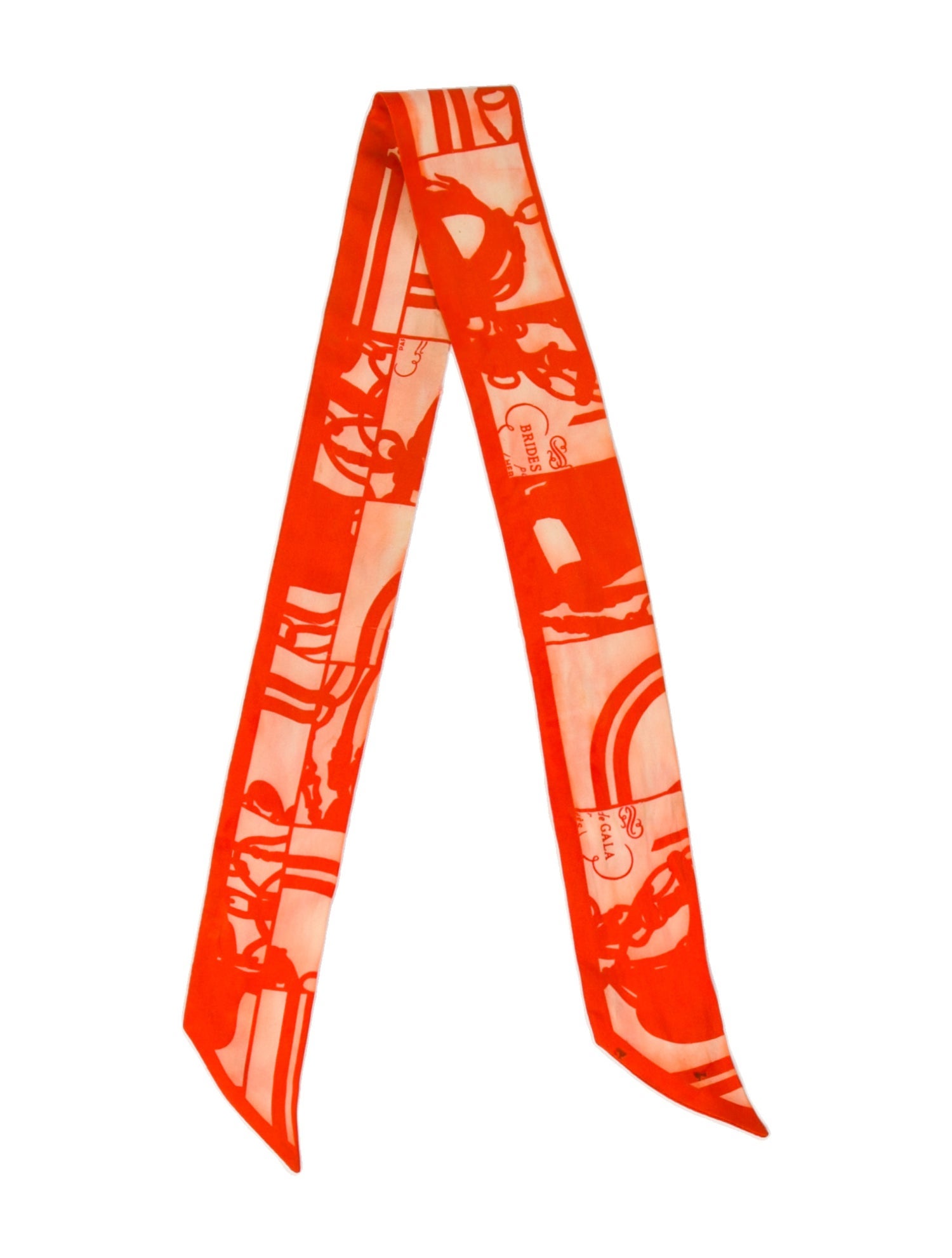 Hermès Brides de Gala Silk Twilly Scarf