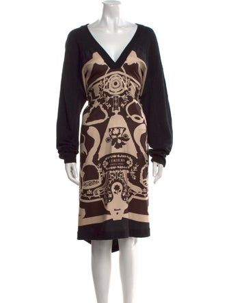 Hermès Silk Knee-Length Dress