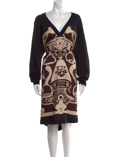 Hermès Silk Knee-Length Dress