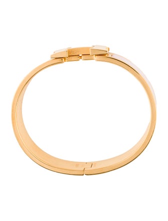 Hermès Enamel Clic Clac H Bangle Bracelet