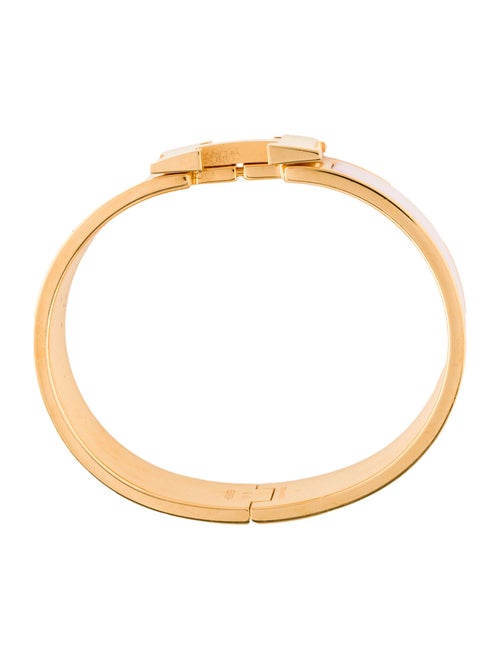 Hermès Enamel Clic Clac H Bangle Bracelet