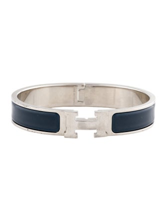 Hermès Enamel Clic H Bangle Bracelet