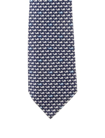 Hermès Silk Printed Tie