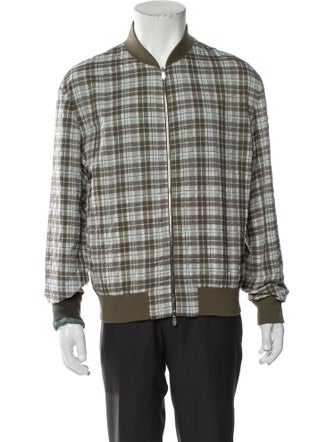 Hermès Plaid Print Trucker Jacket