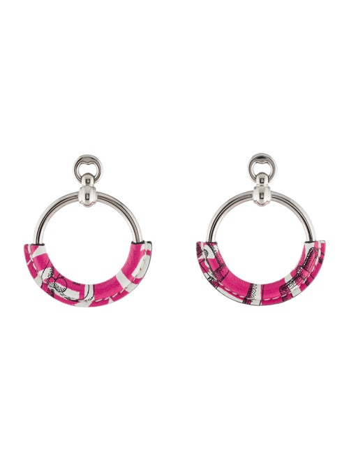 Hermès Leather Hoop Earrings