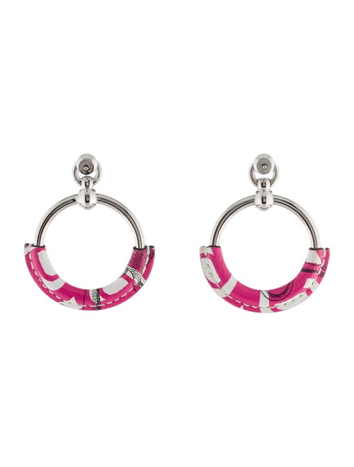 Hermès Leather Hoop Earrings