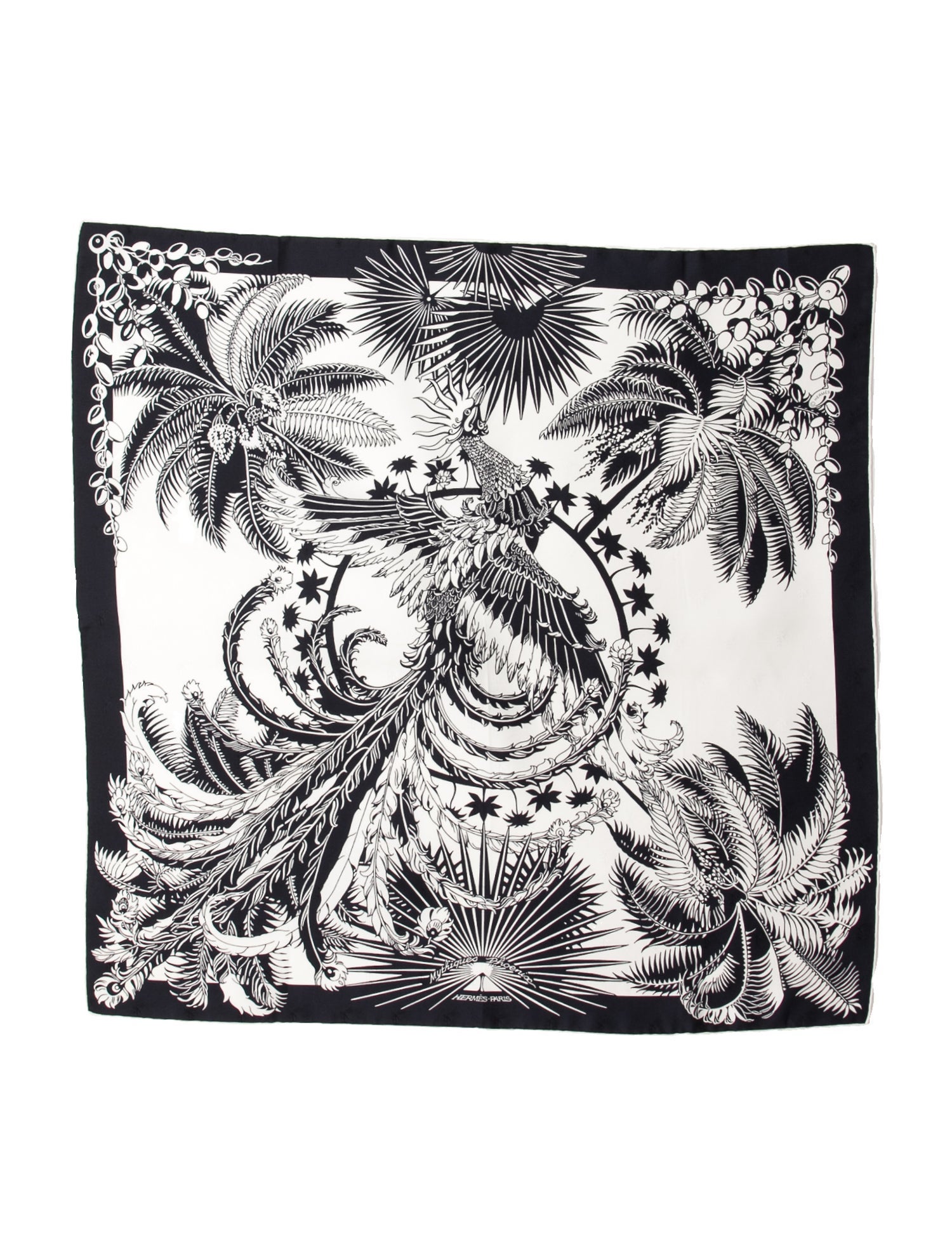 Hermès Mythiques Phoenix Silk Scarf
