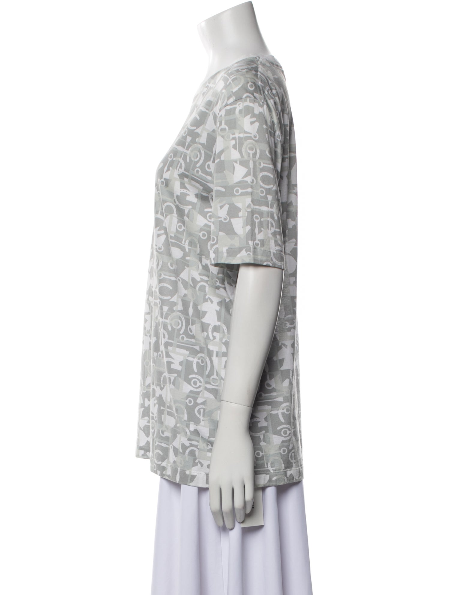 Hermès Printed Crew Neck T-Shirt