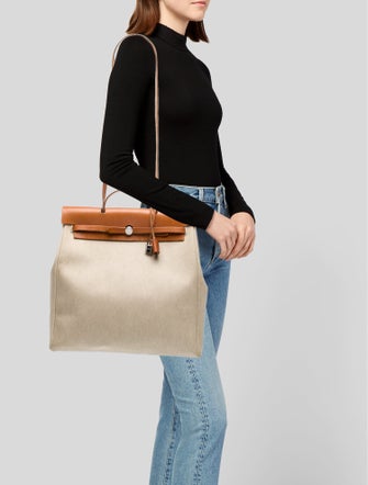 Hermès Toile & Vache Hunter Herbag 39