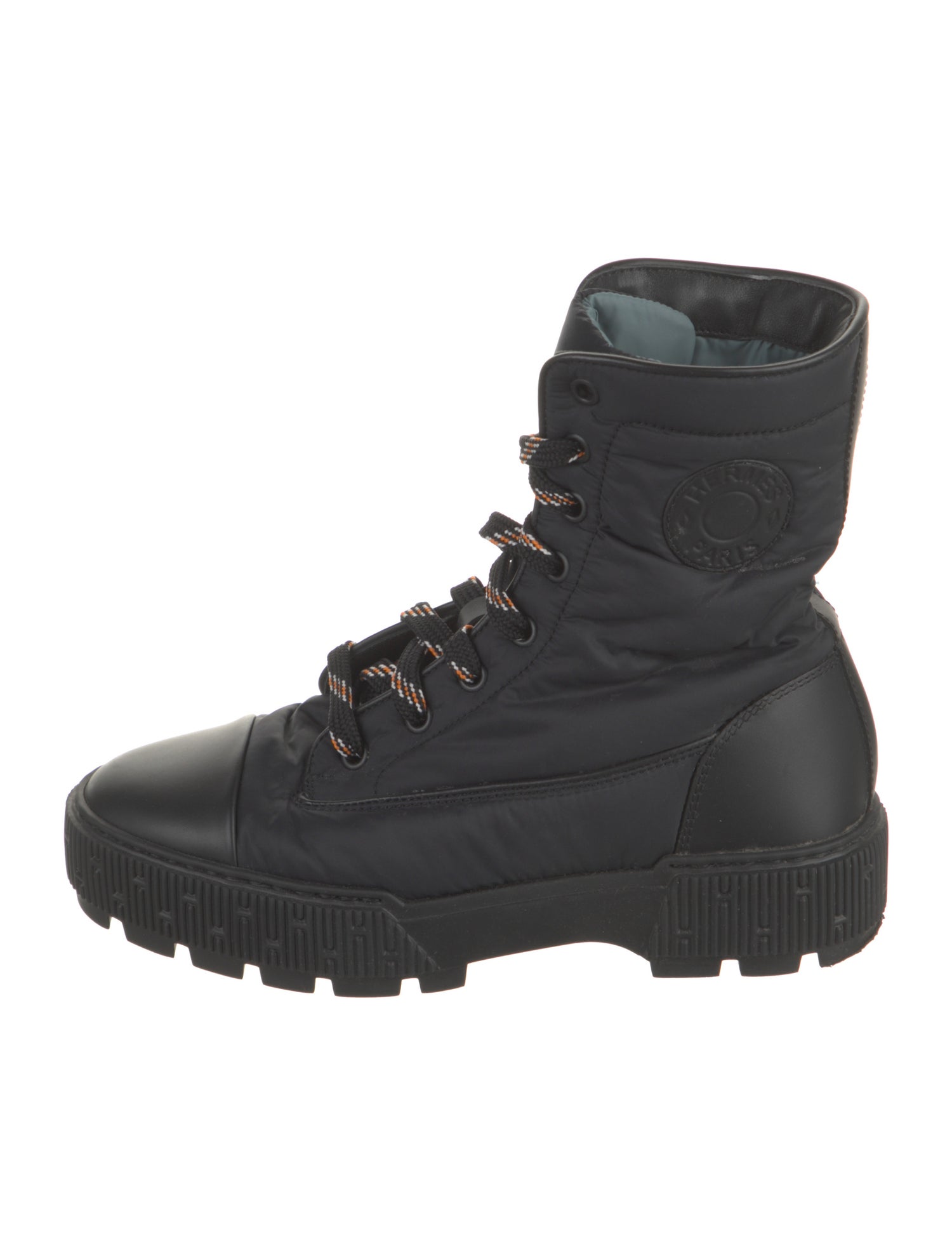 Hermès Fresh Nylon Combat Boots