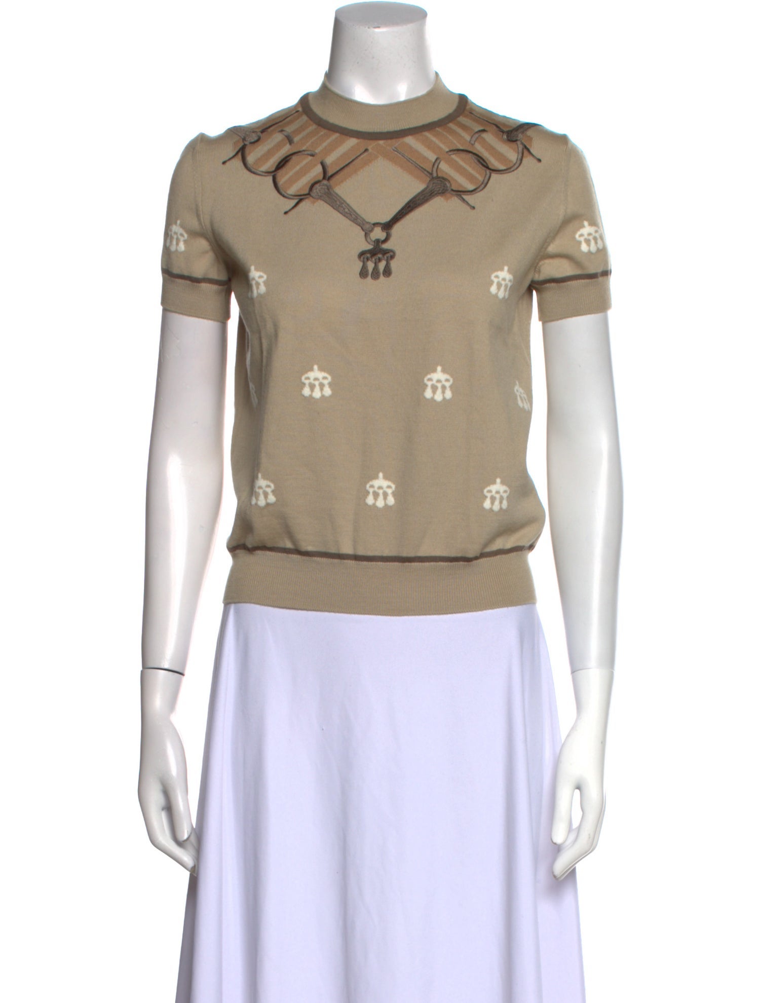 Hermès Wool Printed Top