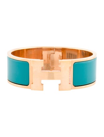 Hermès Enamel Clic Clac Bangle Bracelet