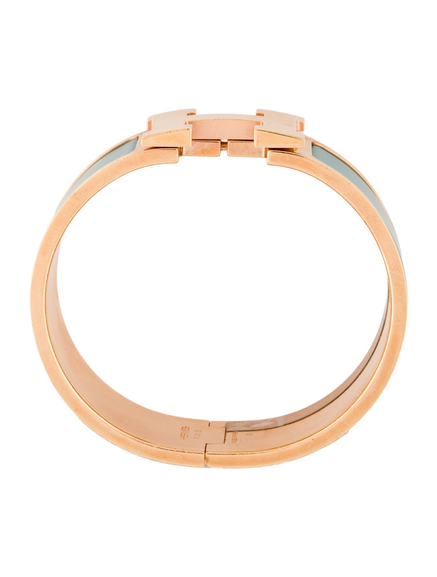 Hermès Enamel Clic Clac Bangle Bracelet