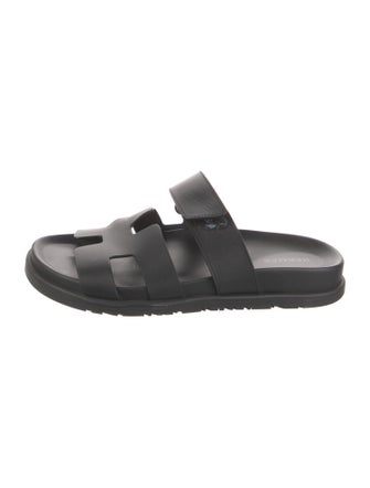 Hermès Chypre Leather Slides