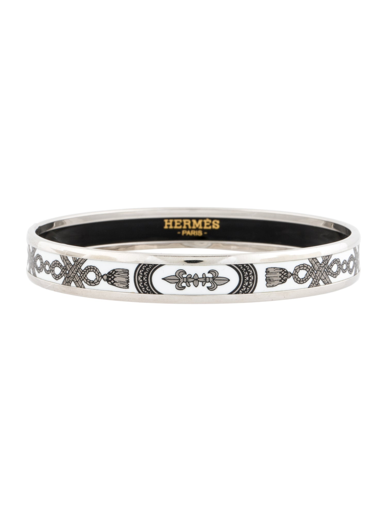Hermès Grand Apparat Platine 2 Narrow Enamel Bangle
