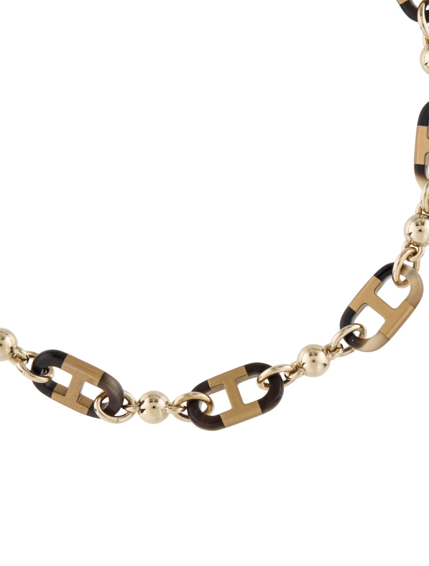Hermès Lacquer Sur Mer Link Collar Necklace