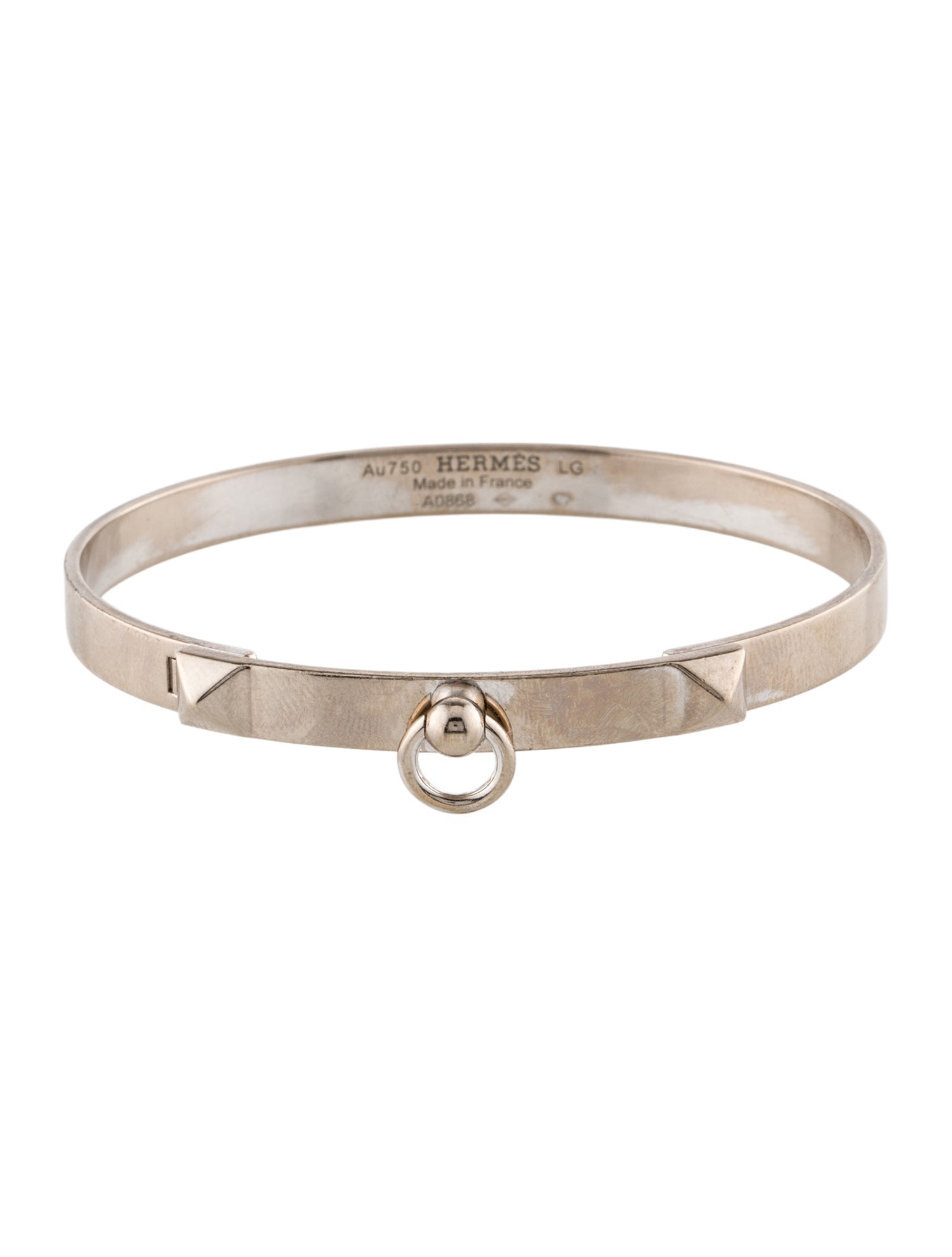 Hermès 18K Collier de Chien Bangle
