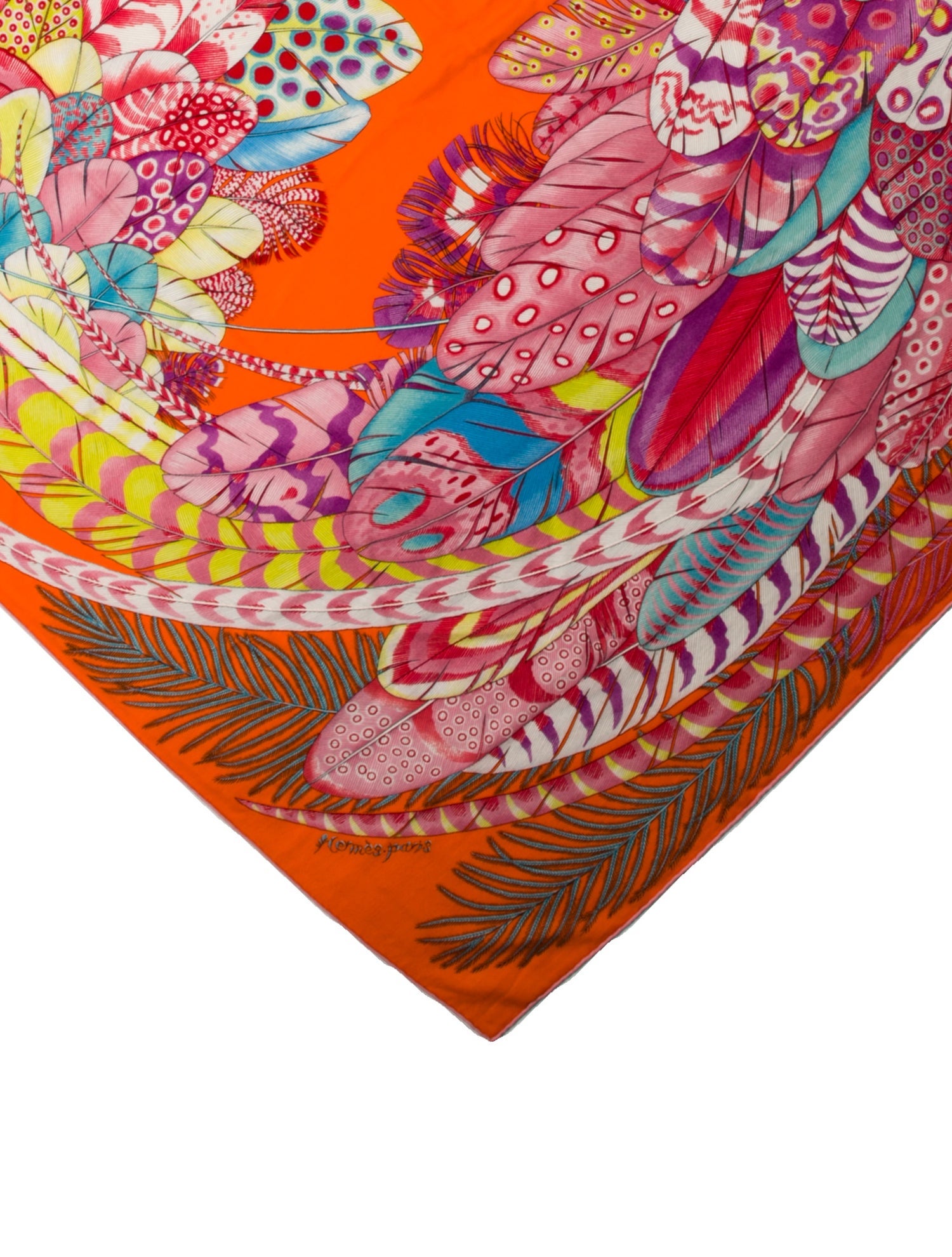 Hermès Plumes En Fete Cashmere Shawl