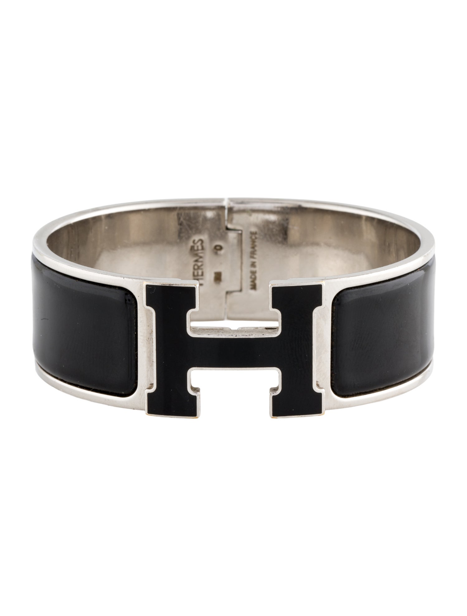 Hermès Clic Clac H Bracelet w/ Enamel Turnlock