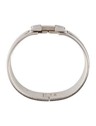 Hermès Clic Clac H Bracelet w/ Enamel Turnlock