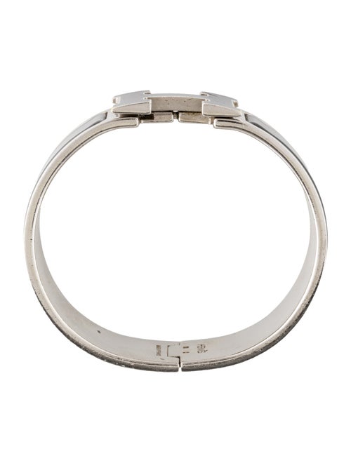 Hermès Clic Clac H Bracelet w/ Enamel Turnlock