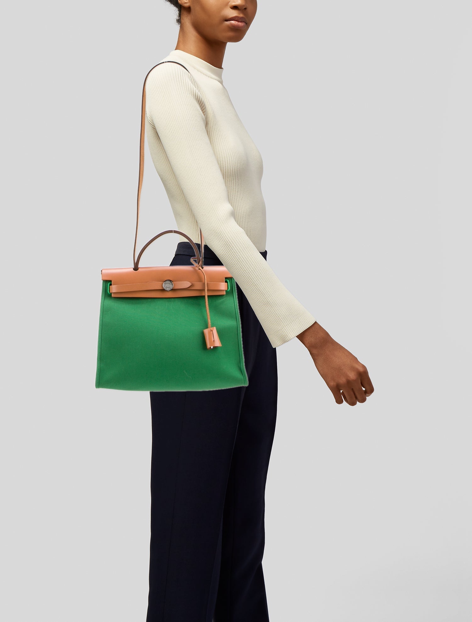 Hermès Toile Officier Herbag Zip 31