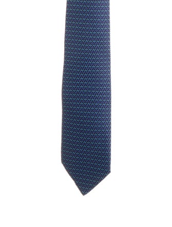 Hermès Silk Printed Tie