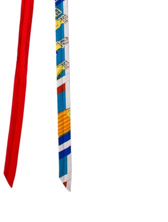Hermès Double Sangle Twillons Silk Twilly Scarf